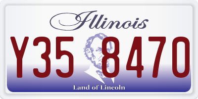 IL license plate Y358470