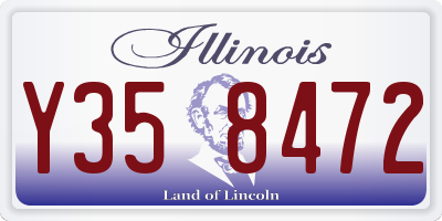 IL license plate Y358472
