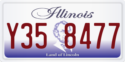 IL license plate Y358477