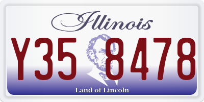 IL license plate Y358478