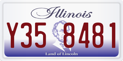 IL license plate Y358481
