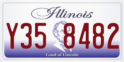 IL license plate Y358482