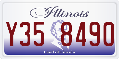 IL license plate Y358490