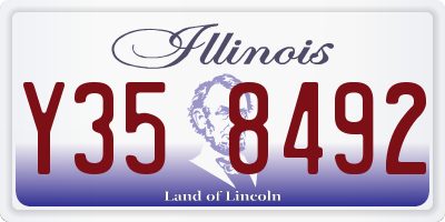 IL license plate Y358492