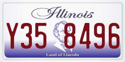 IL license plate Y358496