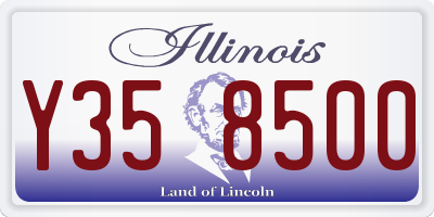 IL license plate Y358500
