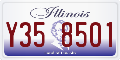 IL license plate Y358501