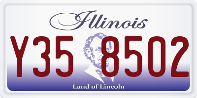IL license plate Y358502