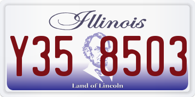 IL license plate Y358503