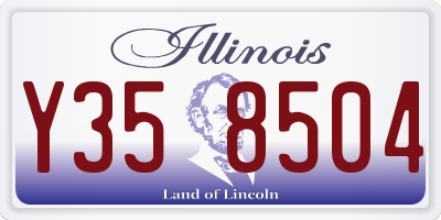 IL license plate Y358504
