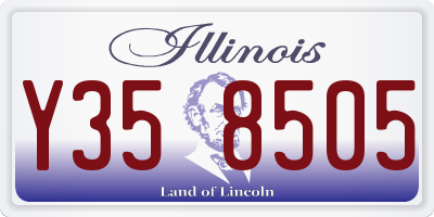 IL license plate Y358505