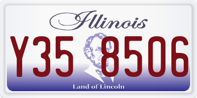 IL license plate Y358506