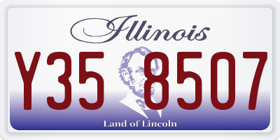 IL license plate Y358507