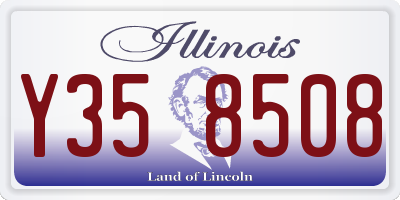 IL license plate Y358508