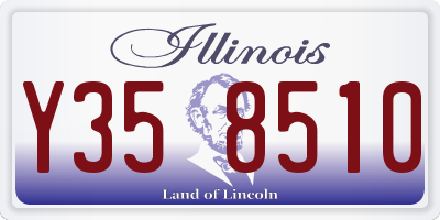 IL license plate Y358510