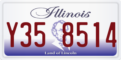 IL license plate Y358514