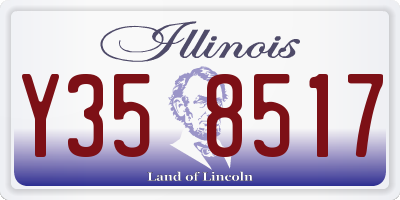 IL license plate Y358517