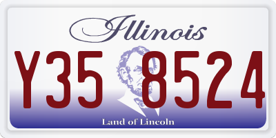 IL license plate Y358524