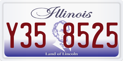 IL license plate Y358525