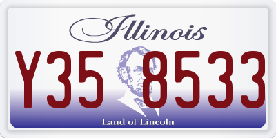 IL license plate Y358533
