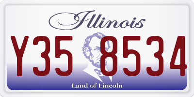 IL license plate Y358534