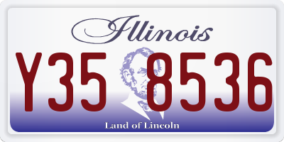 IL license plate Y358536