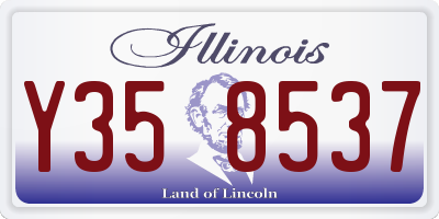 IL license plate Y358537