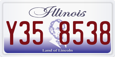 IL license plate Y358538
