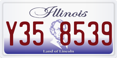 IL license plate Y358539