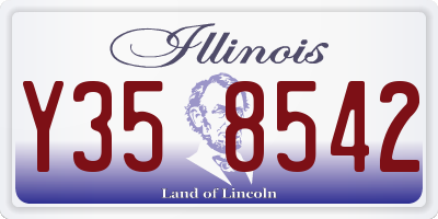 IL license plate Y358542