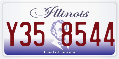 IL license plate Y358544