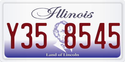 IL license plate Y358545