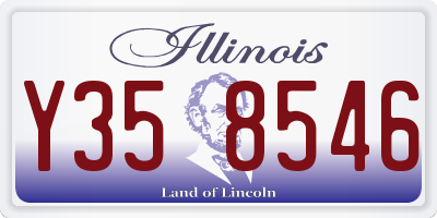 IL license plate Y358546