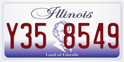 IL license plate Y358549