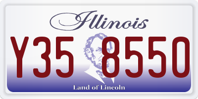 IL license plate Y358550