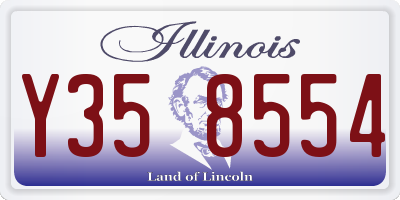 IL license plate Y358554