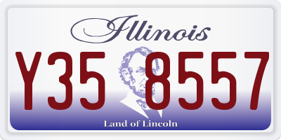 IL license plate Y358557