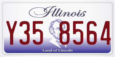 IL license plate Y358564