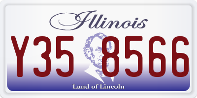 IL license plate Y358566