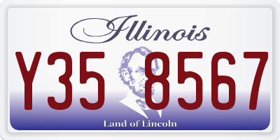 IL license plate Y358567