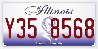 IL license plate Y358568