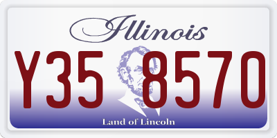IL license plate Y358570