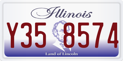 IL license plate Y358574