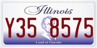 IL license plate Y358575