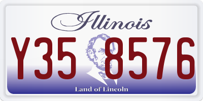 IL license plate Y358576