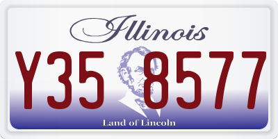 IL license plate Y358577
