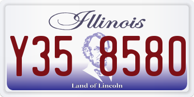 IL license plate Y358580