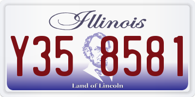 IL license plate Y358581