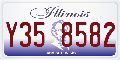 IL license plate Y358582