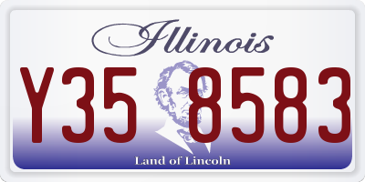 IL license plate Y358583